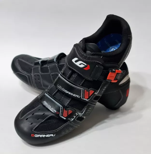 louis garneau 2015 men's revo xr3 road cycling shoes black/white 37