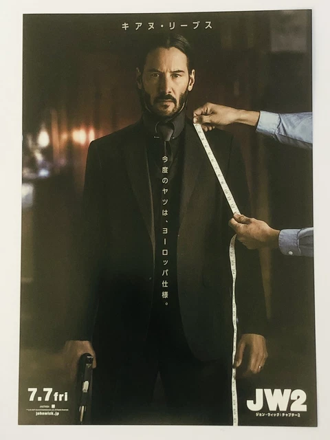 John Wick 2 Keanu Reeves Chad Stahelski Movie Flyer Mini Poster CHIRASHI