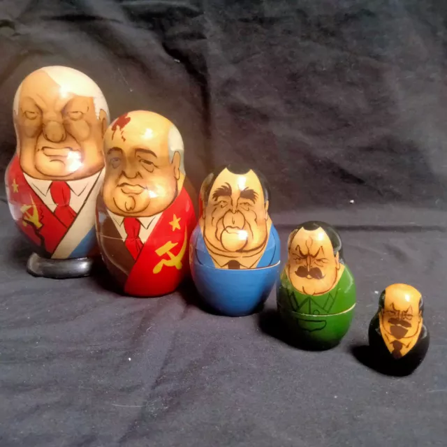 Russian nesting dolls soviet leaders cheap
