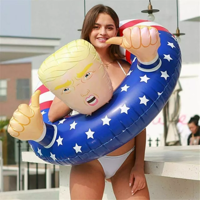 Trump 47' Swimming Float Inflatable Pool Raft Float Beach Party Swim Circle Ring