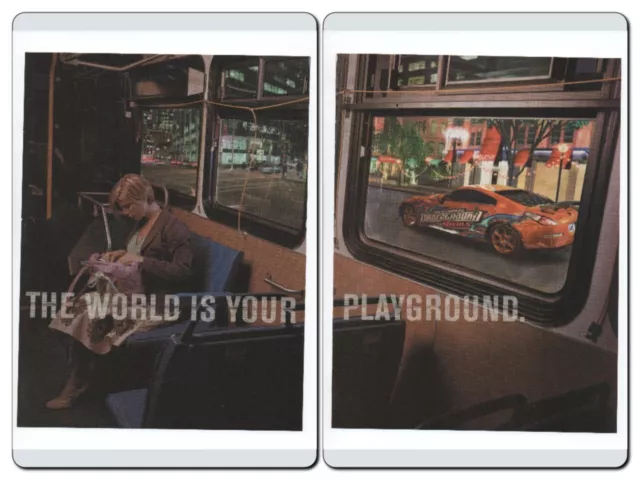 Need For Speed Underground Rivals PS2 XBOX - 2005 Video Game 2PG PRINT AD