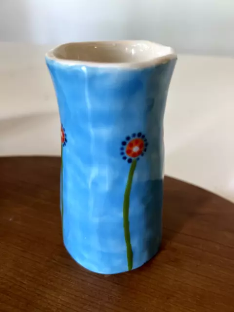 Modern, Boho Ceramic Pottery Bud Flower Vase by Potter Erin Moran