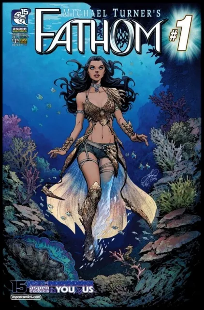 Michael Turner's Fathom #1 Siya Oum Cover A June 2018 Aspen Nm Comic Book 2