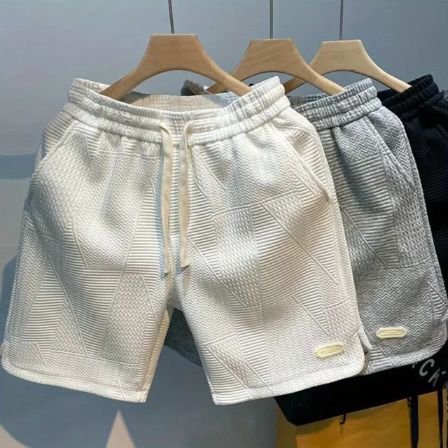 Pantalones Cortos De Verano Para Hombre Pantalones Deportivos Informales Con <