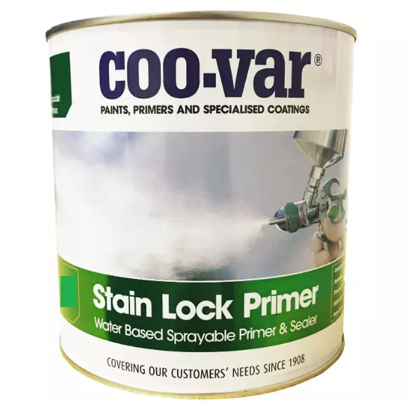 COO-VAR Stain Lock Water-Based Sprayable Primer Sealer Stain Block Matt White