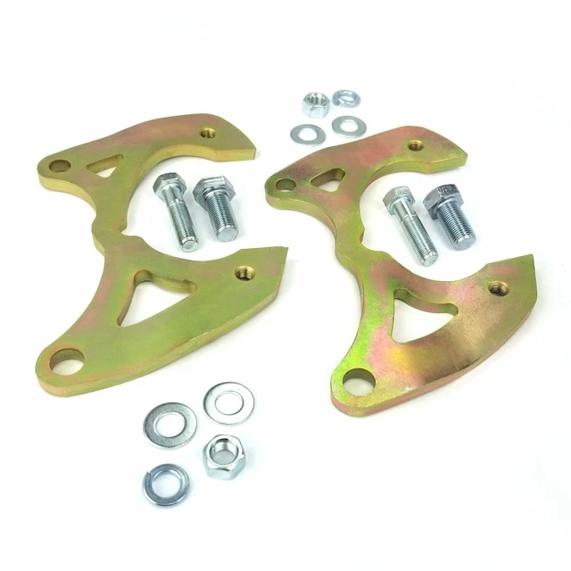 Helix 58-70 Chevy Impala Disc Brake Conversion Caliper Brackets For Drop Spindle
