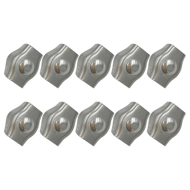 10 Attaches Câbles Acier Inoxydable M3 - 3mm | Pour Cordes à Linge, Câbles Métalliques | Lot De 10