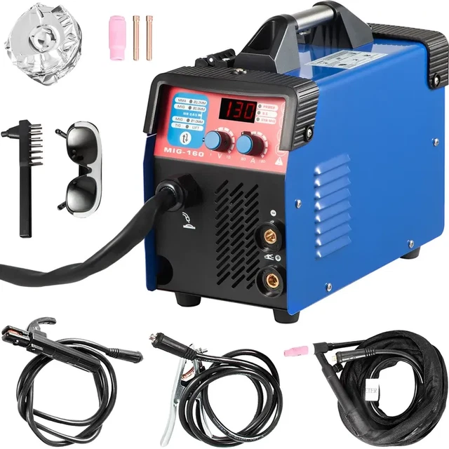 VEVOR MIG WELDER Welding Machine 130A Flux Core 3 in 1 MMA/MIG/LIFT TIG