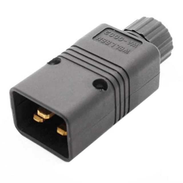 IEC Male C20 Plug Cord Cable Plug Rewirable 16A / 250V Useful F8Z8