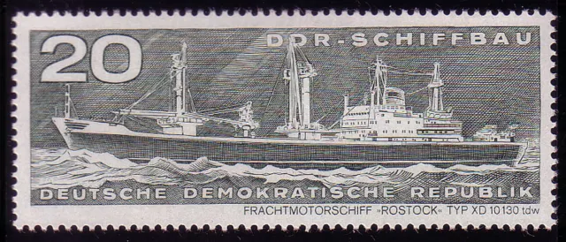 1695 Schiffbau Rostock 20 Pf **