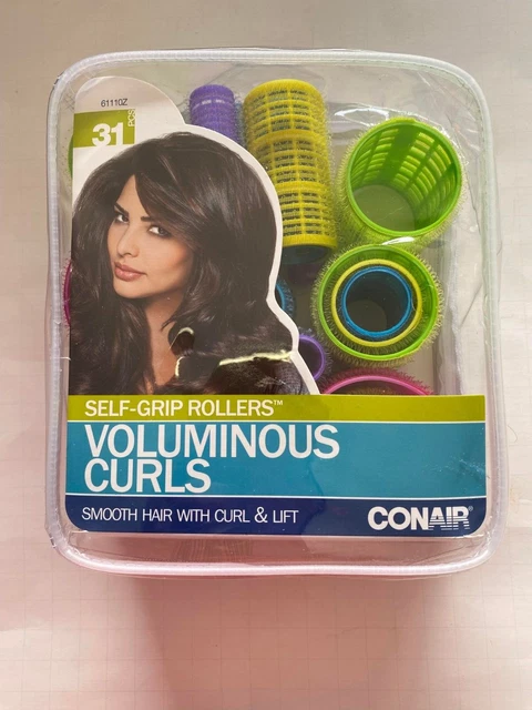 Rodillos de agarre automático Conair 31 quilates rizos voluminosos suaves y elevadores para mujer 61110Z
