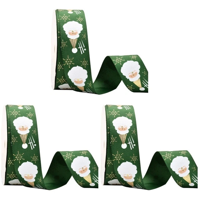 3x Weihnachten Geschenke Band Weihnachten Party Favor Urlaub Ripsband