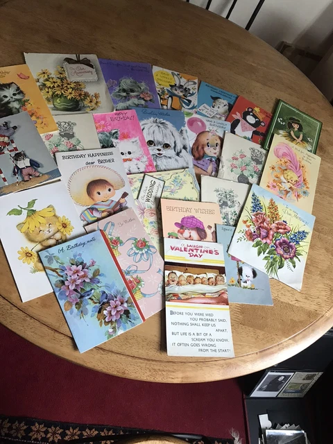 Lot Of Vintage Greetings Cards