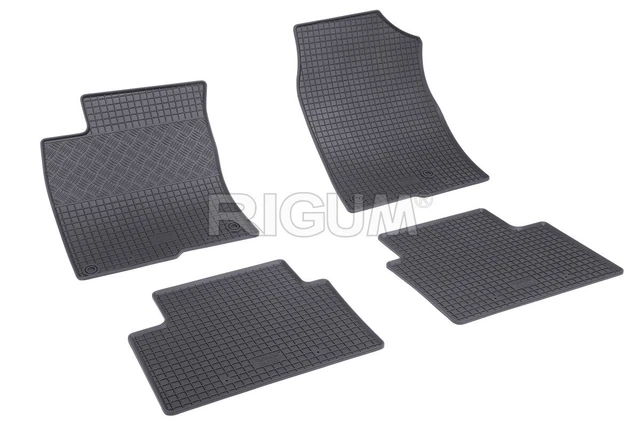 Set De 4 Tapis De Sol 3D En Caoutchouc Pour Honda Civic (2012+) - Noir, Antidérapant, Imperméable