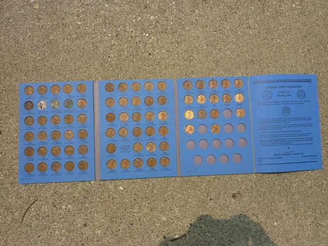 Lincoln penny collection book 1941-1971 (#3), free shipping