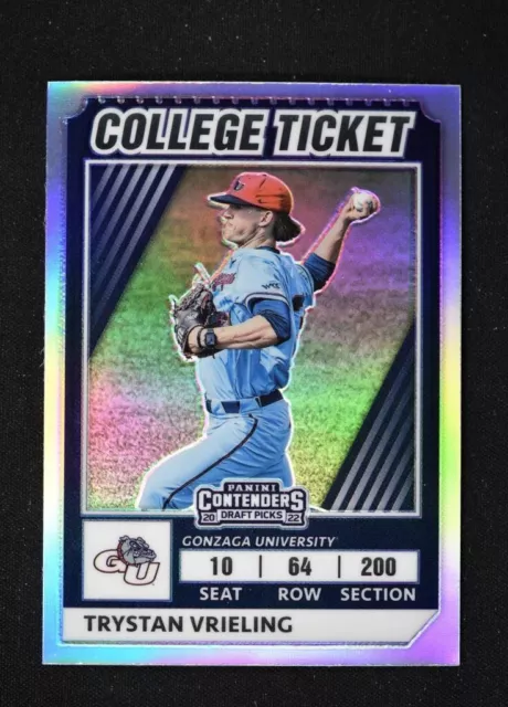 2022 Elite Extra Edition College Tickets Optic Holo #CTO-40 Trystan Vrieling