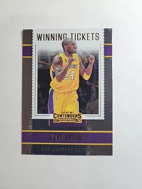 2017-18 Panini Contenders Winning Tickets #7 Kobe Bryant Los Angeles Lakers