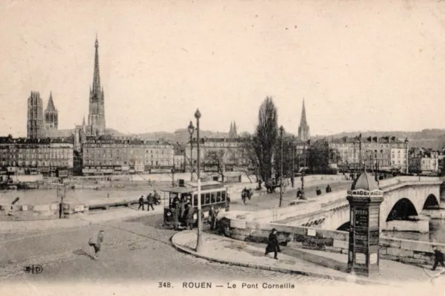 76 Cpa Debut 1900 Rouen Le Pont Corneille