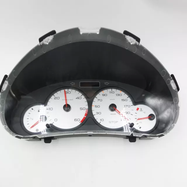 Tableau de Bord Original Peugeot 206 HDI 9651740280 Écran 6105EY Compteur 2