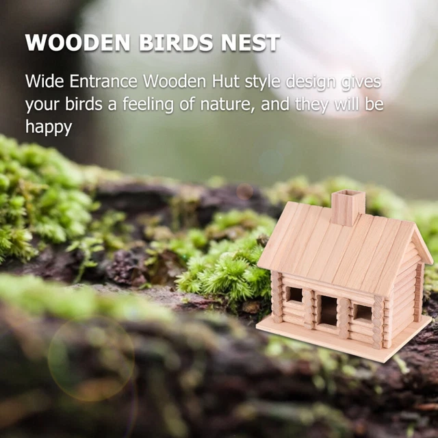 1 pieza Casa para pájaros natural jardín casa para pájaros casa decorativa para pájaros