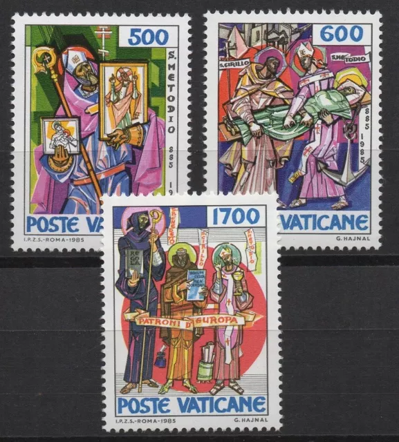 Vatican 1985 Sc# 752-754 Mint MNH St Methodius Madonna Benedict Cyril stamps