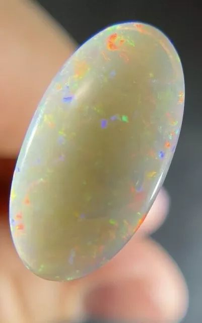 SOLID FIRE MULTICOLOR OPAL Australian Coober Pedy Natural Genuine 6.19Cts