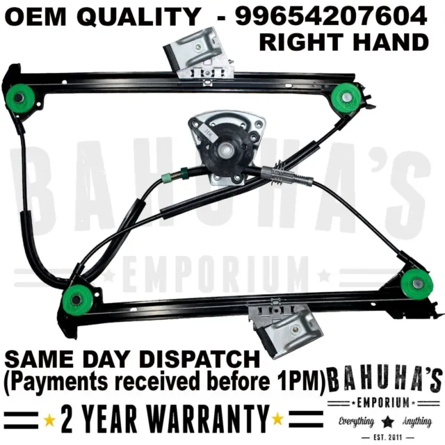 Porsche Boxster (986) / 911 (996) Window Regulator Front Right Drivers Electric