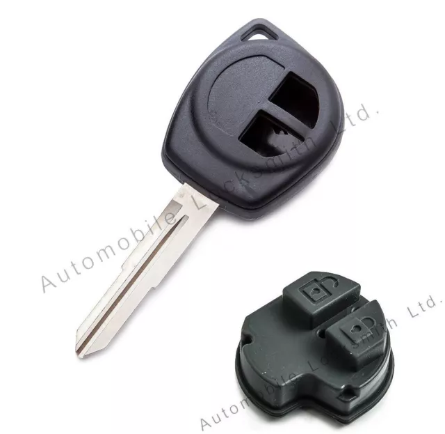 for Suzuki Vitara Swift Ignis SX4 Alto 2 button remote key fob case & blade S41