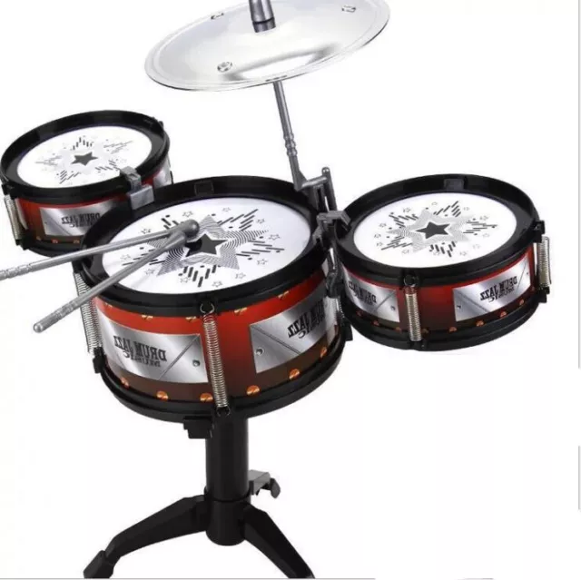 Kids Junior Drum Kit Music Set Children Mini Big Band Jazz Musical Play Toy