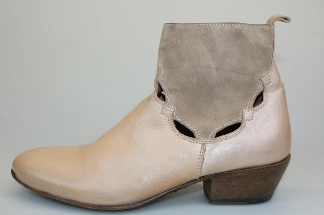 chaussures femme MOMA - 37 EU - bottines rose cuir daim DP148