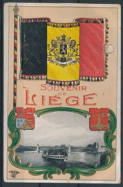 [1437] Liège CPA - Souvenir de Liège - Carte système