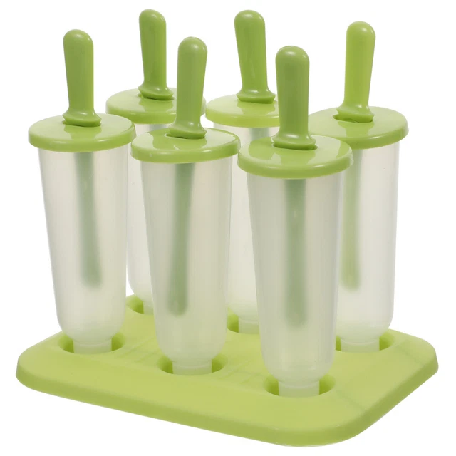 2 piezas molde redondo de paletas hágalo usted mismo moldes de hielo niños silicona gomoso pastel de crema para niños