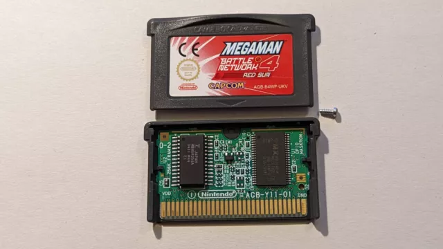 Original Megaman Battle Network 4 Rote Sun Nintendo Gameboy Advance Spiel Gba Sp