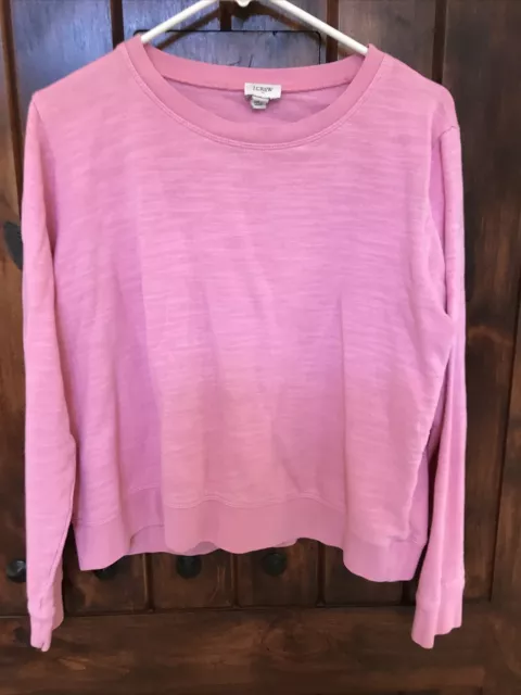 J. Crew Womens Large Pink Sweatshirt Sweater