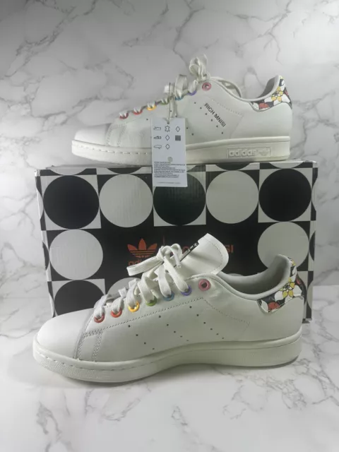 NWT Mens adidas STAN SMITH PRIDE RM SHOES Rich Mnisi Off White ID7494