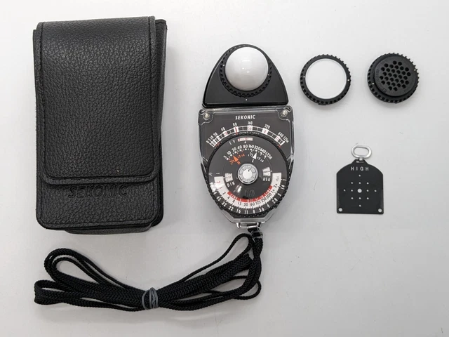 [MINT w/ Case Strap] Sekonic Studio Deluxe L-398 Light Meter from Japan #30765
