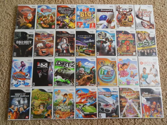 Nintendo Wii Games! You Choose from Selection! $6.95 Each! Buy 3 Get 4th FREE!