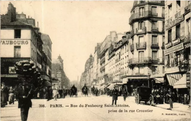 CPA PARIS 11e Rue du Faubourg Saint-Antoine. Rue Crozatier P. Marmuse (479638)