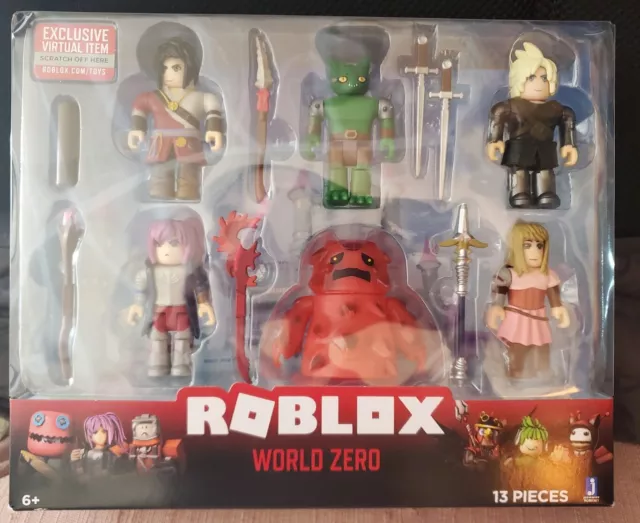 Roblox World Zero Action Figure 6-Pack [Includes 500 Robux Gift Card!]