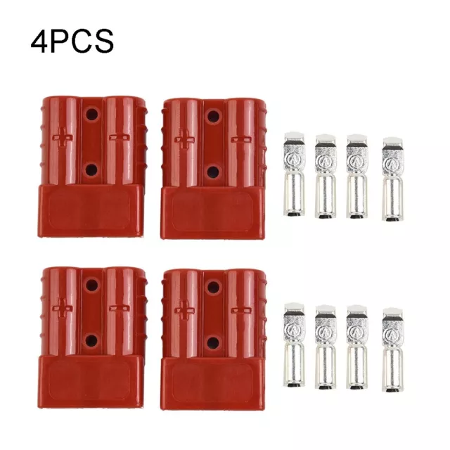 Genderless 50AMP Forklift Battery Power Connector with Flat Wipe Contact System