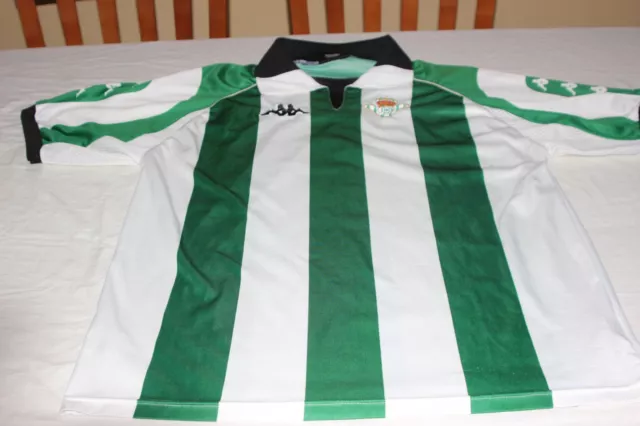 T-Shirt Ufficiali Vintage Real Calcio Betis 1998-99 kappa Taglia XL (57X74)