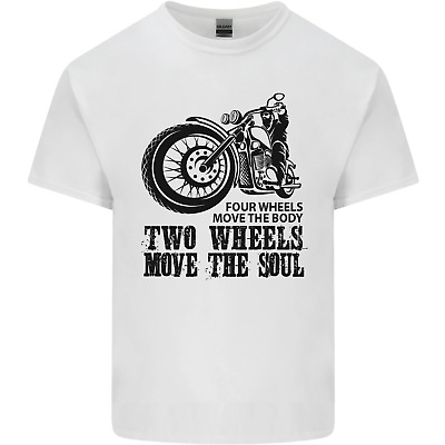 Two Wheels Move the Soul Motorcycle Biker Kids T-Shirt Childrens