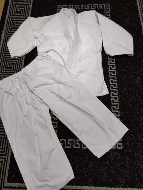 Brazilian BJJ Gi Jiu-Jitsu/judo Uniform Men's Women 100% Cotton White Size 4/170