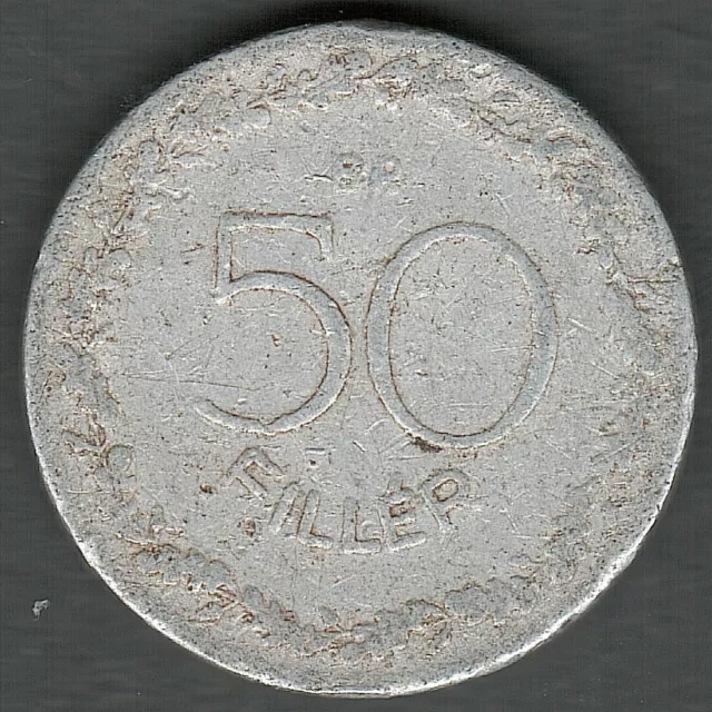 HUNGARY 50 Filler 1948 , RARE DATE !! , nice coin  ,  coins (0222)