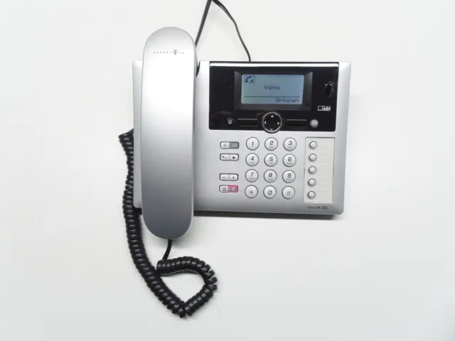 T-Com Sinus PA 302i ISDN Telefon silber mit Anrufbeantworter inkl. 19% MwSt