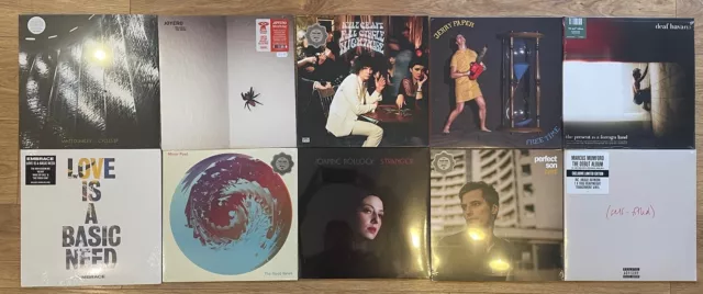 New and Sealed Mostly indie alternative rock vinyl job lot x10 LP records 12"