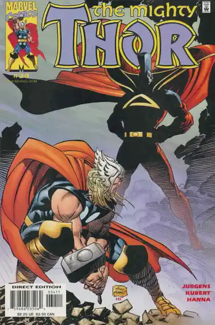 Thor (Vol. 2) #34 VF; Marvel | Gladiator - Andy Kubert - we combine shipping
