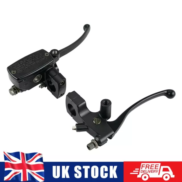 1" 25mm Universal Hydraulic Brake Master Cylinder Clutch Levers Handlebar Set