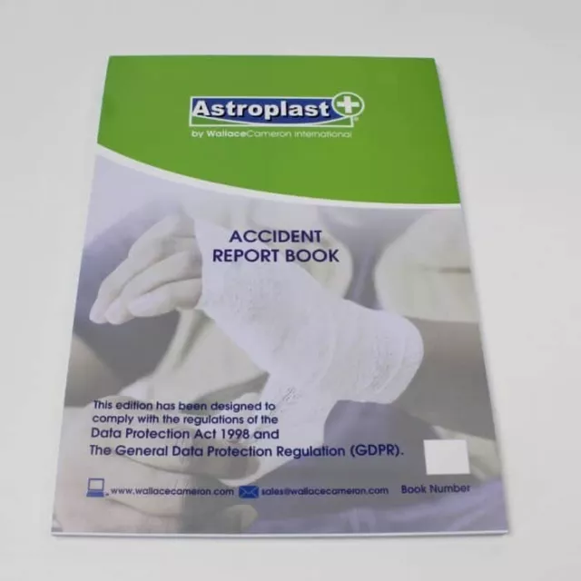 Astroplast Workplace GDPR Compliant Accident Record Book