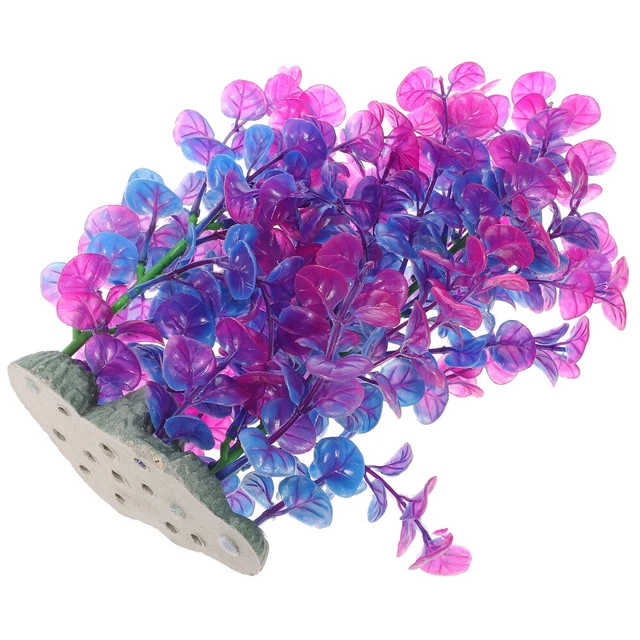 Planta blindada decorativa delicada planta artificial escritorio acuario hierba Home Lan